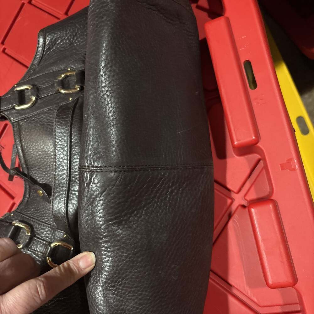 Cole Haan Black Pebbled Leather Shoulder Bag - Picture 3 of 6